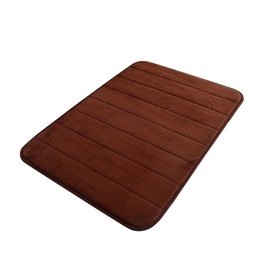 Soft Absorbent Bath Mat Non Slip Bathroom Rugs Quick Dry Washable Bathroom Rug for Home Bathroom Entrance Shower Floor 20 x 32 Inch Coffee