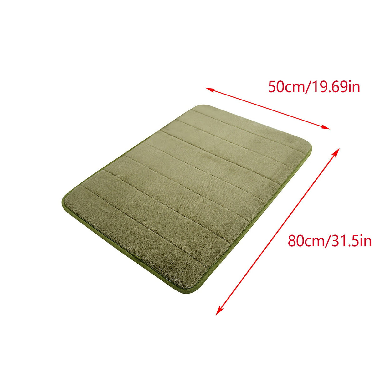 Soft Absorbent Bath Mat Non Slip Bathroom Rugs Quick Dry Washable Bathroom Rug for Home Bathroom Entrance Shower Floor 20 x 32 Inch Green
