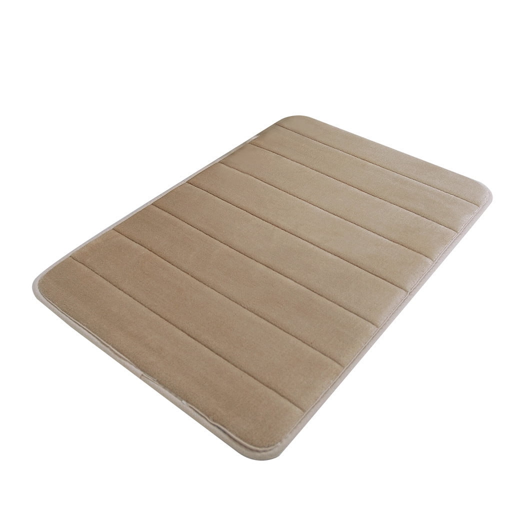 Soft Absorbent Bath Mat Non Slip Bathroom Rugs Quick Dry Washable Bathroom Rug for Home Bathroom Entrance Shower Floor 20 x 32 Inch Khaki