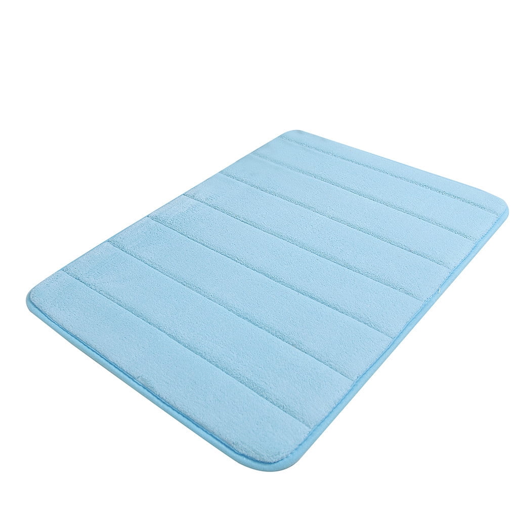 Soft Absorbent Bath Mat Non Slip Bathroom Rugs Quick Dry Washable Bathroom Rug for Home Bathroom Entrance Shower Floor 20 x 32 Inch Light blue