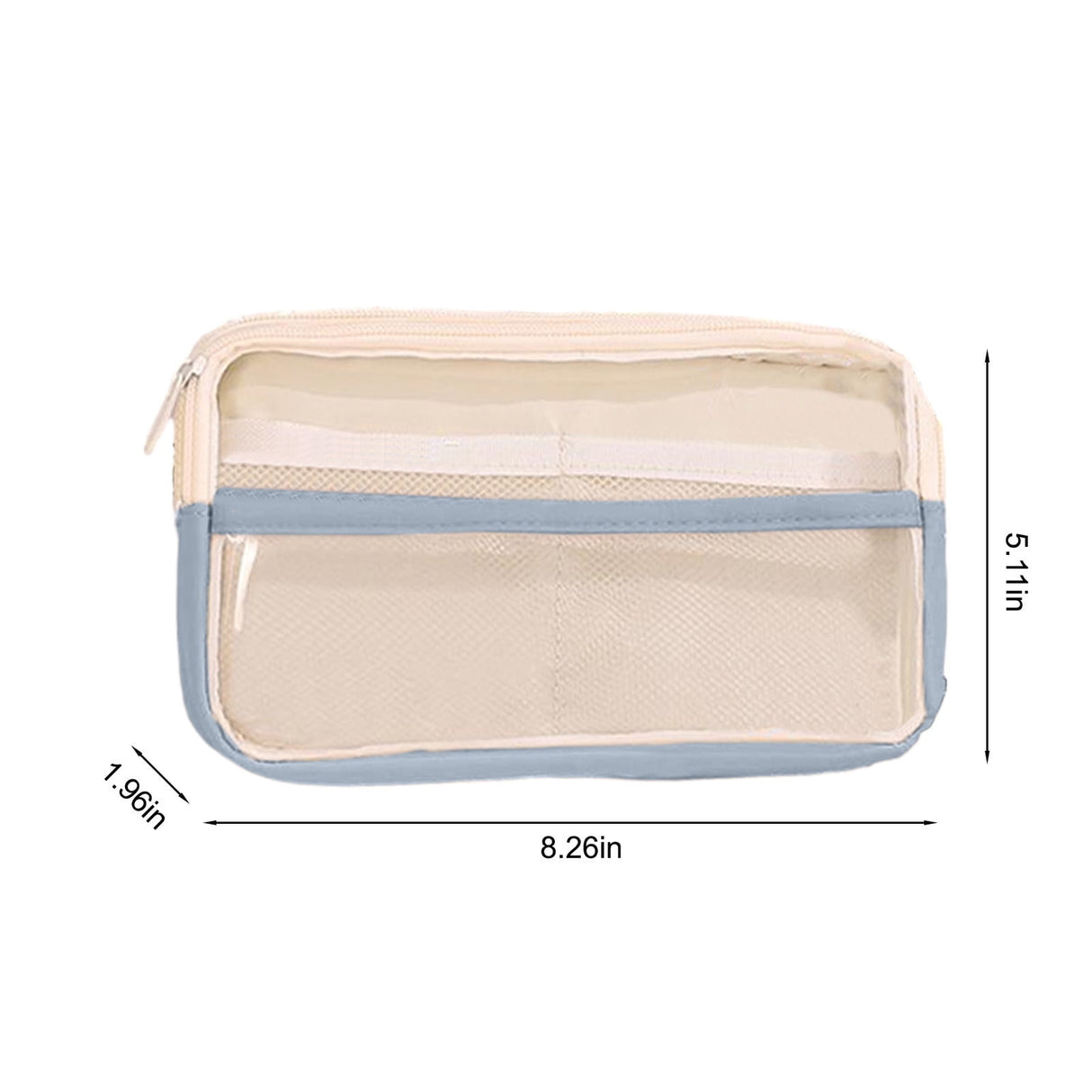 Pencil Case Large Capacity Pencil Pouch, Multi-layer Aesthetic Pen Bag, Sturdy Multifunctional Pencil Bag, Pencil Box, Sky Blue Z-4-Blue