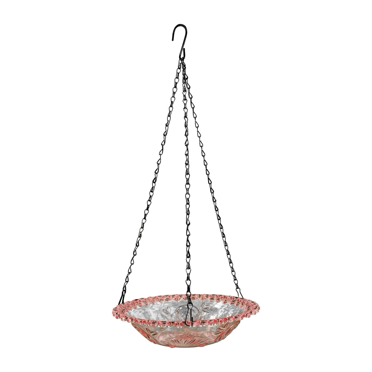 Bird Feeders for Outdoors Hanging Bird Feeder Wild Birds Feeder, Birdfeeders Outside Hanging, Wild Small Large Bowl Feeders for Garden (Diameter 15.7", Hight 1.97") Purple