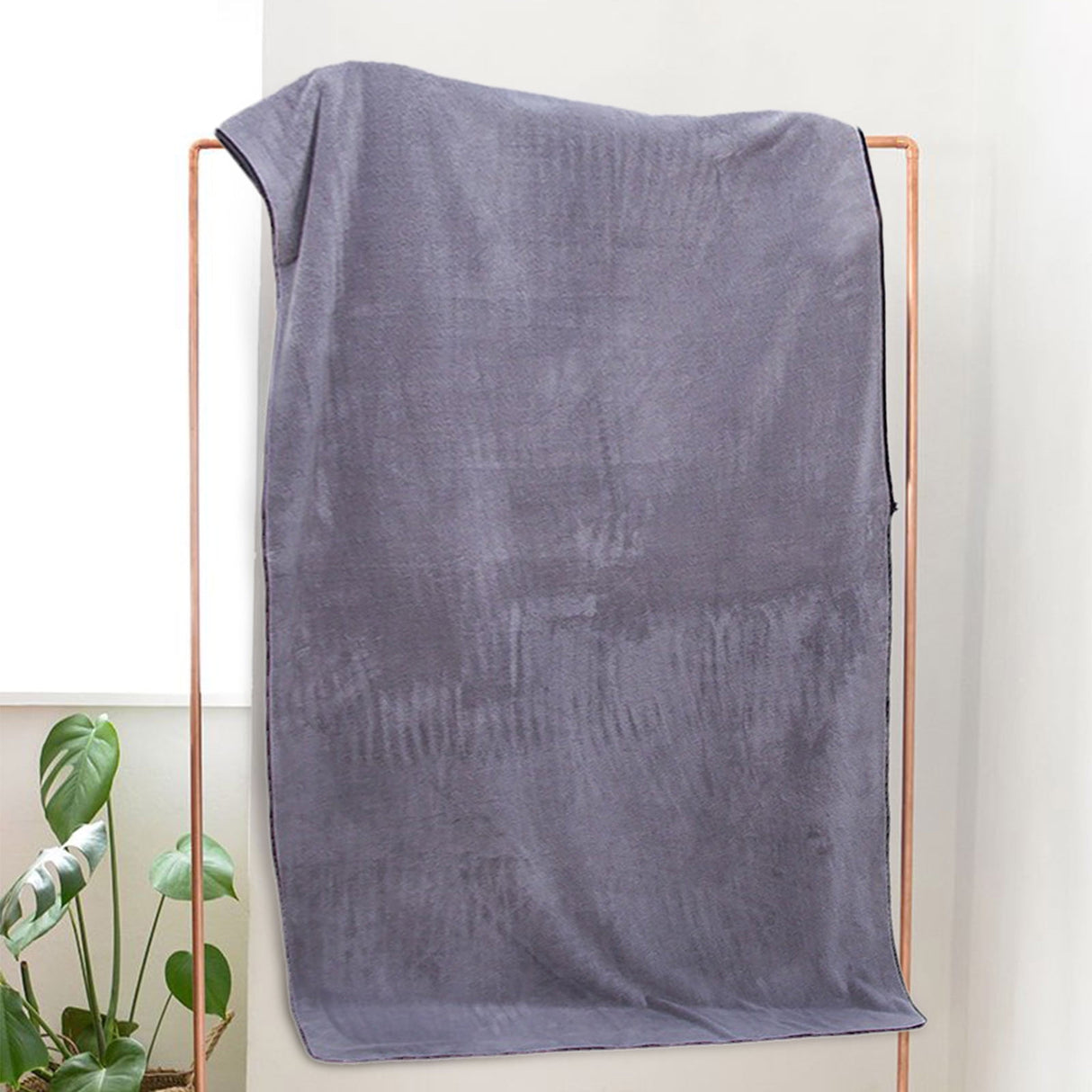 Extra Large Bath Towels, Soft Highly Absorbent Bath Towels Microfiber Velvet Towels Lightweight Quick Drying Towels for Bathroom Beach, Spa, Shower, Hotel-27.5×55.1"-Gray A_#Gray