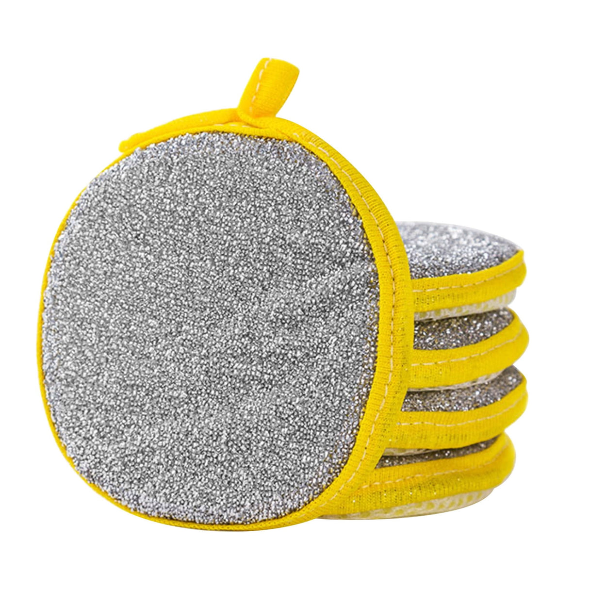 Sponges Kitchen Multi-Purpose,5Pc Non-Scratch Sponges for Cleaning, Along with Heavy Duty Scrubbing Power - Reusable Double-Sided Dish Sponge for Dishes, Pots and Pans Yellow