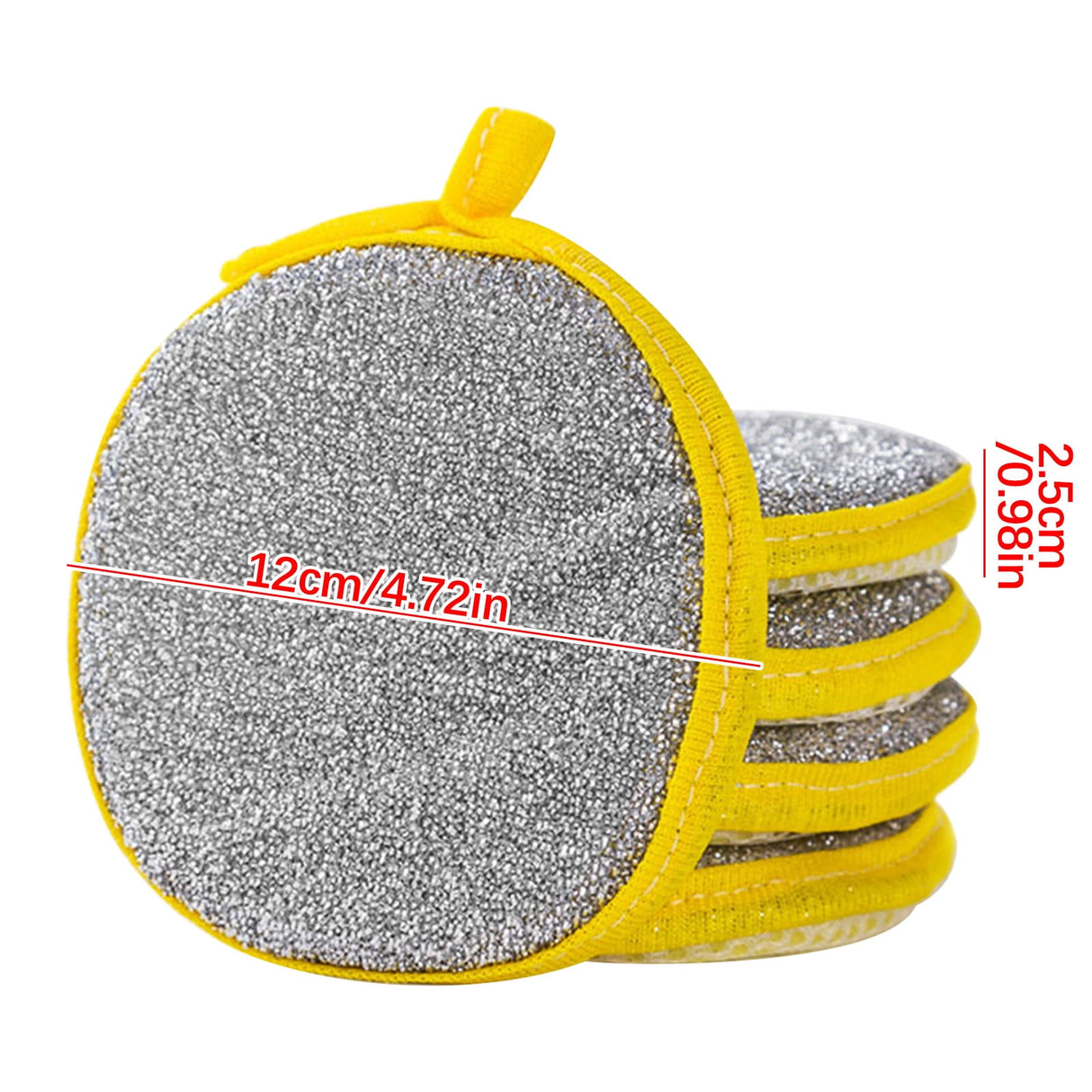 Sponges Kitchen Multi-Purpose,5Pc Non-Scratch Sponges for Cleaning, Along with Heavy Duty Scrubbing Power - Reusable Double-Sided Dish Sponge for Dishes, Pots and Pans Yellow