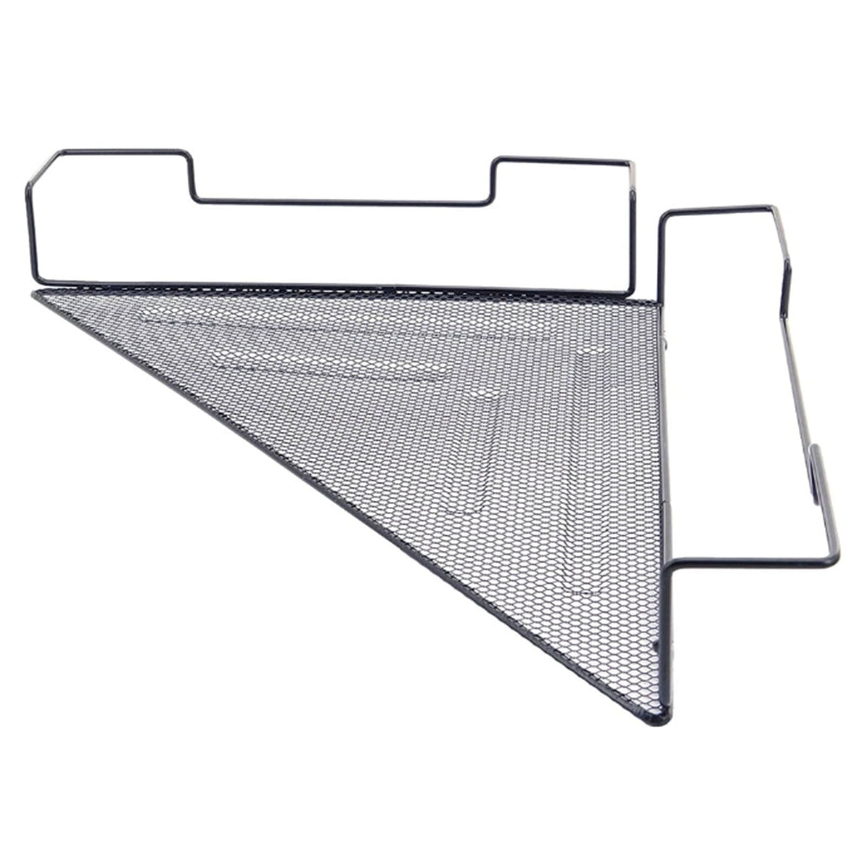 Rack , Floating Corner Shelf Wire Desk Sundries Storage Rack Cubicles Hanging Corner Shelf Corner Hanging Shelf Black Shelf As shown