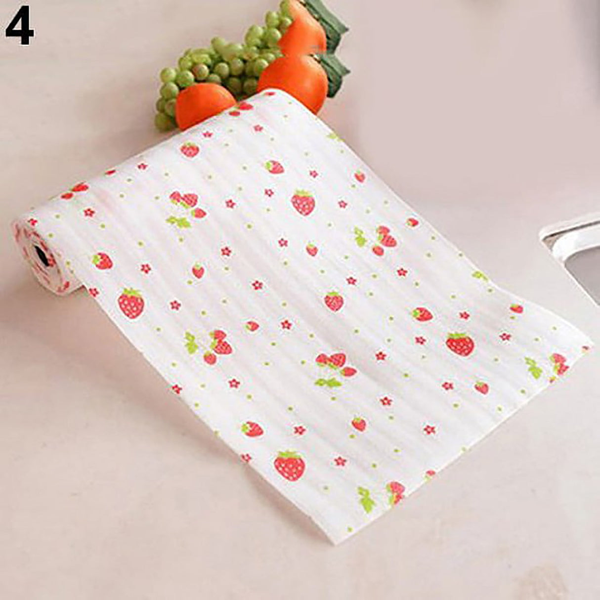 Anti-Slip Countertop Mat Paper (White), 30*300cm Furniture Paper Removable Shelf Liner for Kitchen Cabinet Dresser Drawer Covering 11.81 × 118.11 inch/30cm×3m Red