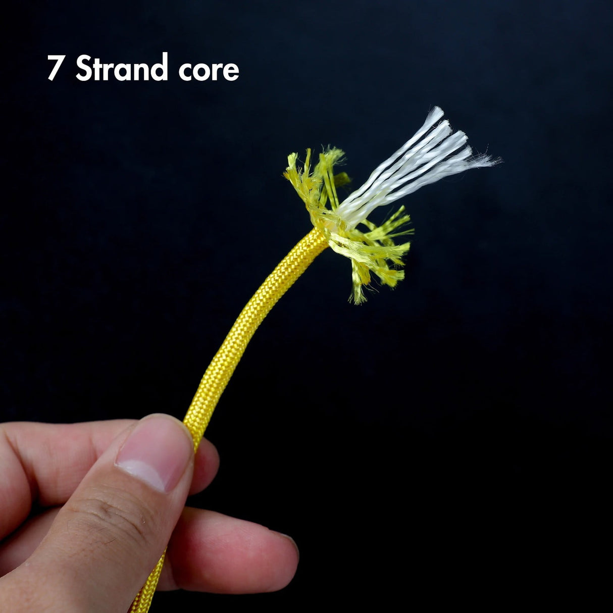 Safety Rope*1 100 Foot 550Lbs Paracord Polyester Yellow Model 2156 Strong All Purpose Utility Rope – Camping Crafting Flag Pole Indoor & Outdoor One Size Yellow