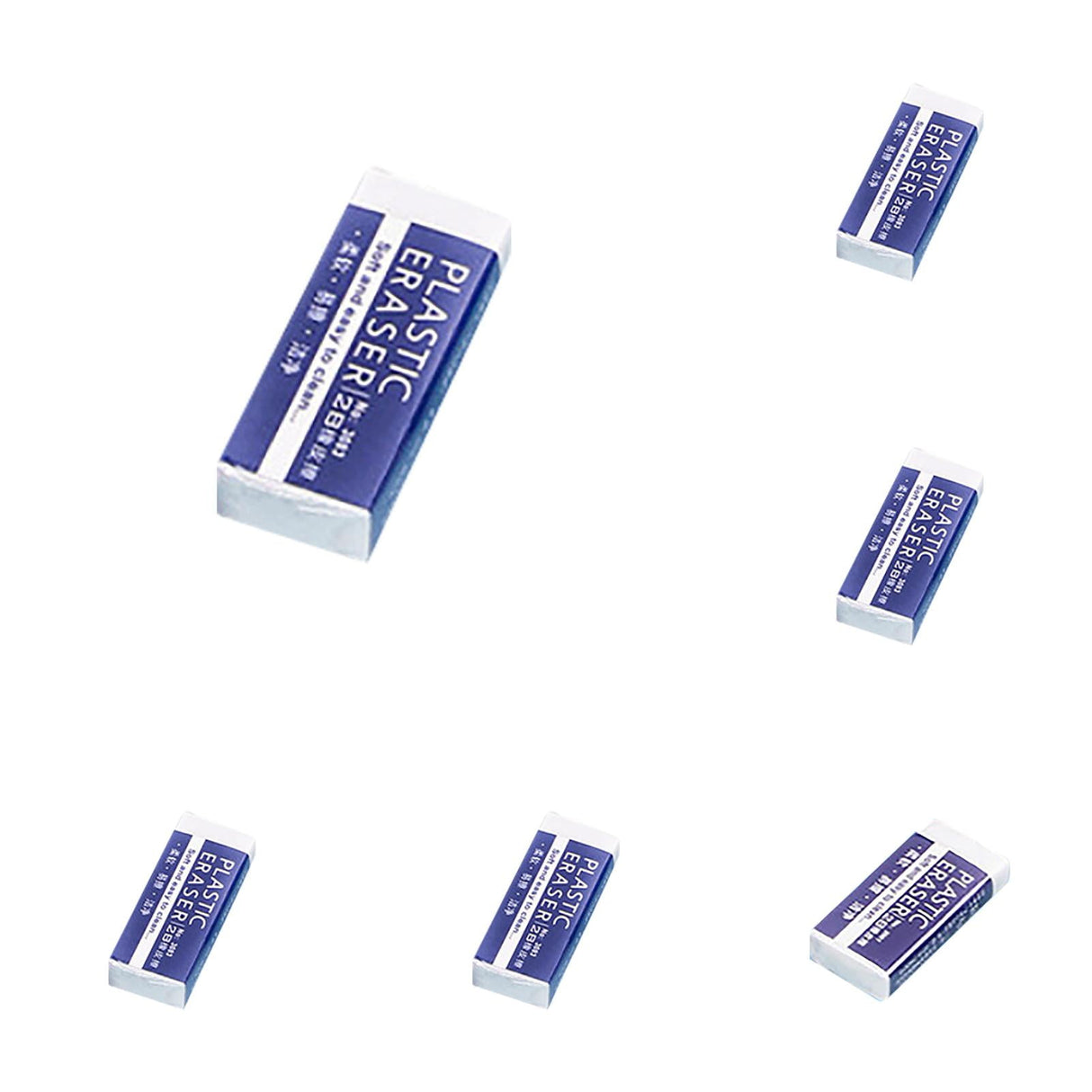 Stationery 2B Eraser stǔdənt Chǐ-ldrən Eraser Art Sketch Painting Pencil Eraser Learning Stationery, 5 Large Erasers + 5 Small Erasers Stationery 2B eraser L+S S*5+L*5
