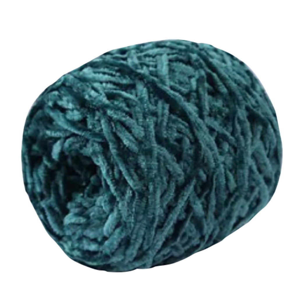 Diy Crochet Scarf Yarn 09 Light Dark Green, Soft Gold Velvet Knitting Yarn Diy Shawl Scarf Crochet Thread Woollenyarn 09 Light Dark Green