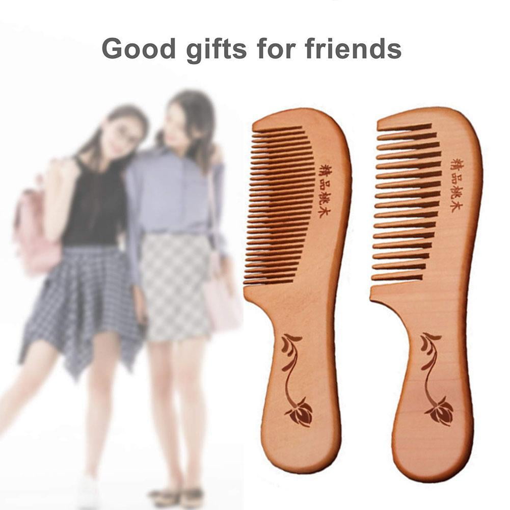 Wooden Comb / Natural Wood /Hair Beard Mustache Brush BRAND Tooth EW B2M3 FAST A8O1