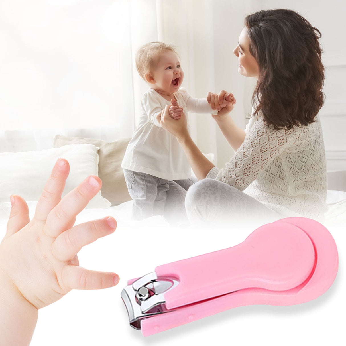 Nail Clippers for Babies Secure Nails for Scissors Trimmers Finger for Tools for Nail and Gifts for Shower Nail Clippers for,Home Improvement,Household Essentials 5.12*2.36*0.79 Blue
