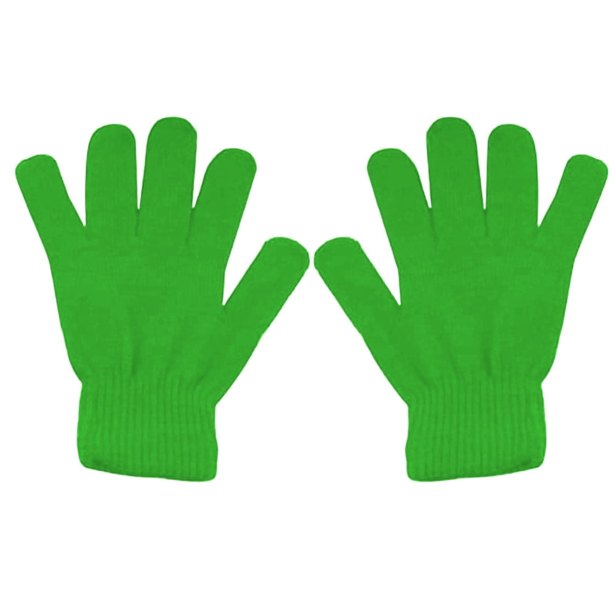 Winter Gloves Warm Strecty Knit Gloves for Men Women- Dark Gray One Size Green
