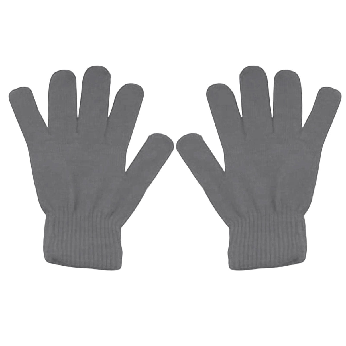Winter Gloves Warm Strecty Knit Gloves for Men Women- Dark Gray One Size Light Ashy