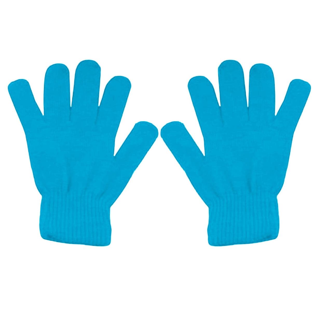 Winter Gloves Warm Strecty Knit Gloves for Men Women- Dark Gray One Size Sky Blue
