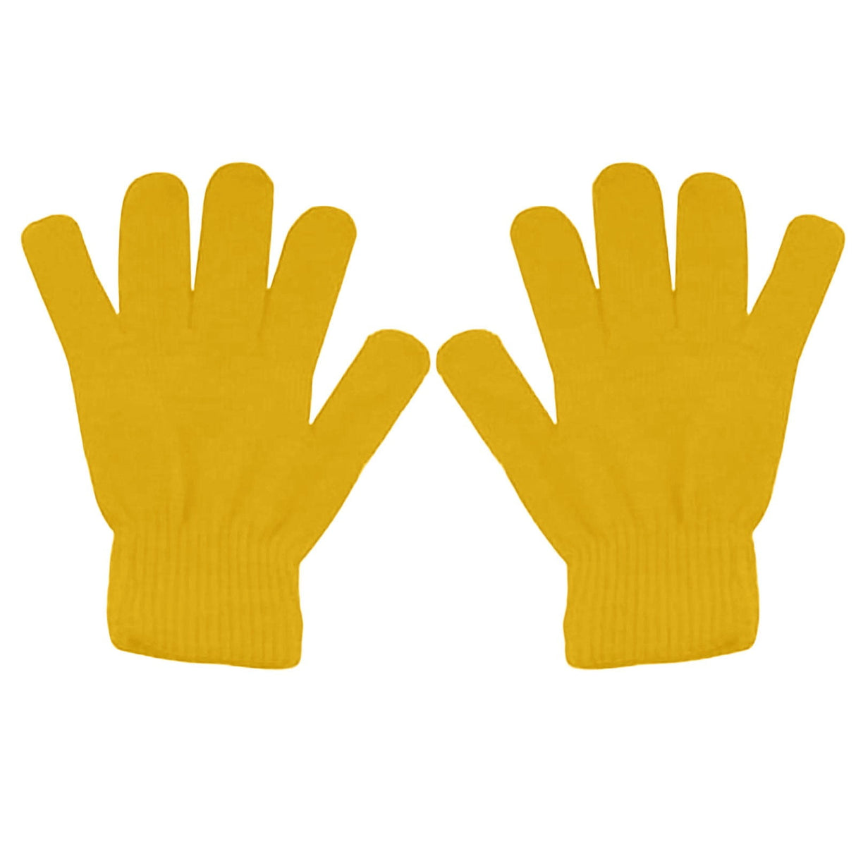Winter Gloves Warm Strecty Knit Gloves for Men Women- Dark Gray One Size Yellow