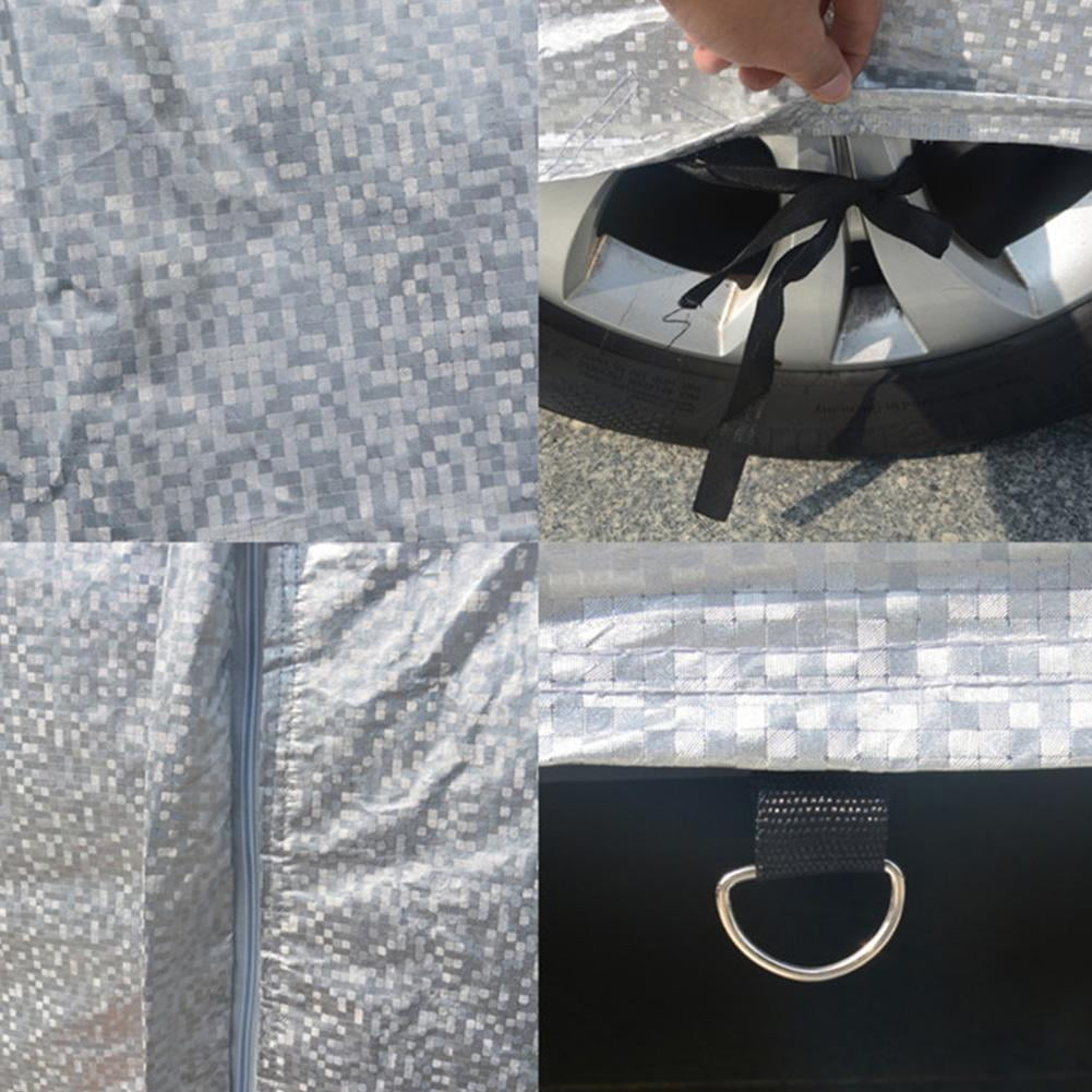 Waterproof Car Cover All Weather for Automobiles, Outdoor Sun UV Rain Dust Wind Snow Protection for sedan