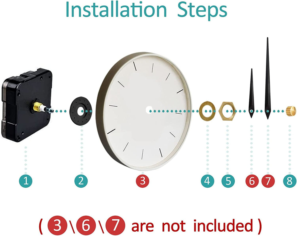 Quartz DIY Wall Clock Movement Mechanisms Battery Powered DIY Repair Parts Replacement