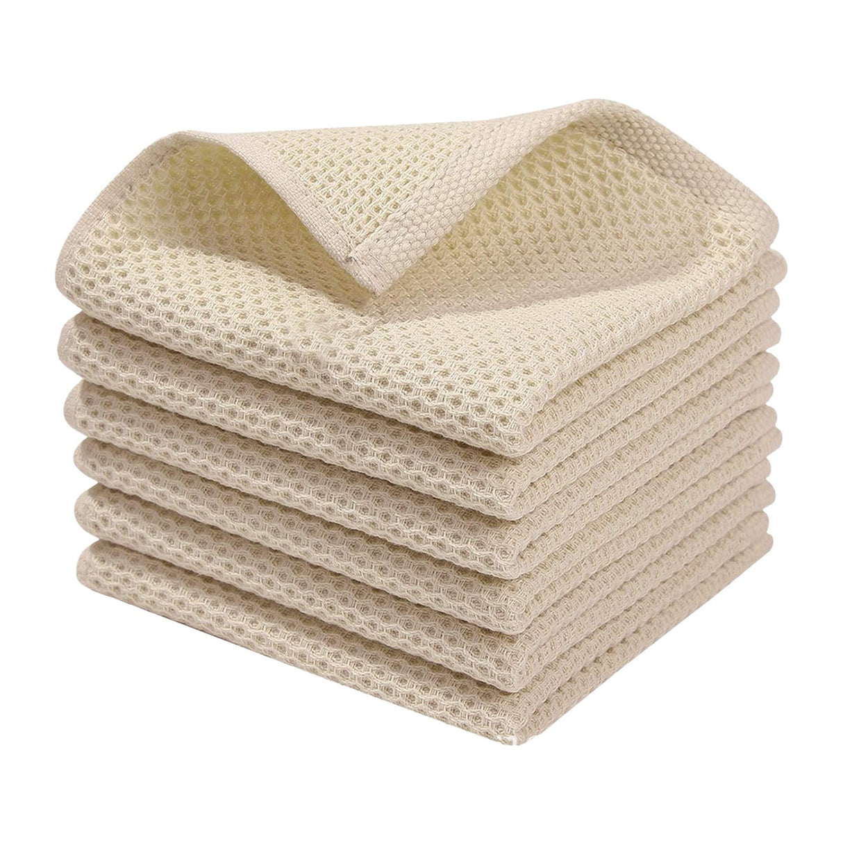 Wipes ! 100% Cotton Weave Kitchen Dish Cloths Ultra Soft Absorbent Quick Drying Dish Towels 12X12 Inches 6-Pack, Household Cleaning Cloth Promotion Include 6 Pcs Dish Cloth D