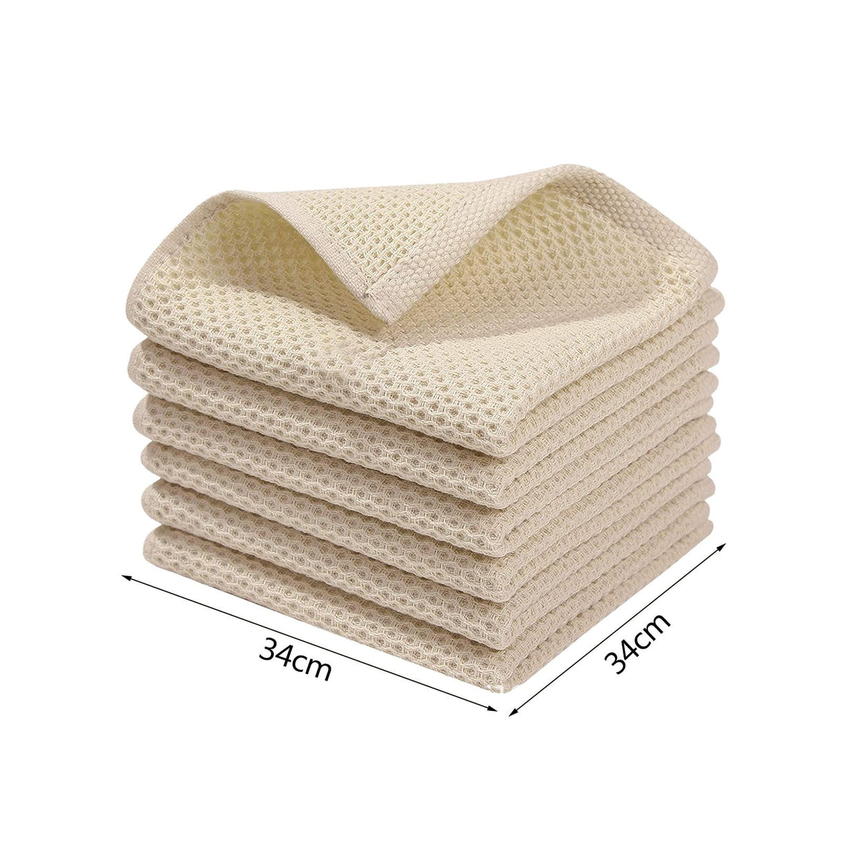 Wipes ! 100% Cotton Weave Kitchen Dish Cloths Ultra Soft Absorbent Quick Drying Dish Towels 12X12 Inches 6-Pack, Household Cleaning Cloth Promotion Include 6 Pcs Dish Cloth D