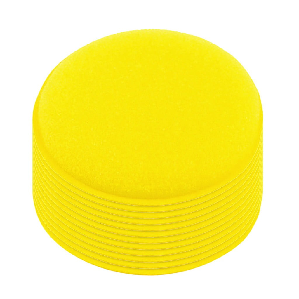 Cleaning Brush ! Sponge Pad Wax Household for Car Cleaning Polishing Polishing Kit Car Applicator Cleaning Supplies, Cleaning Brush Promotion Include 12X Car Washing Sponge Yellow