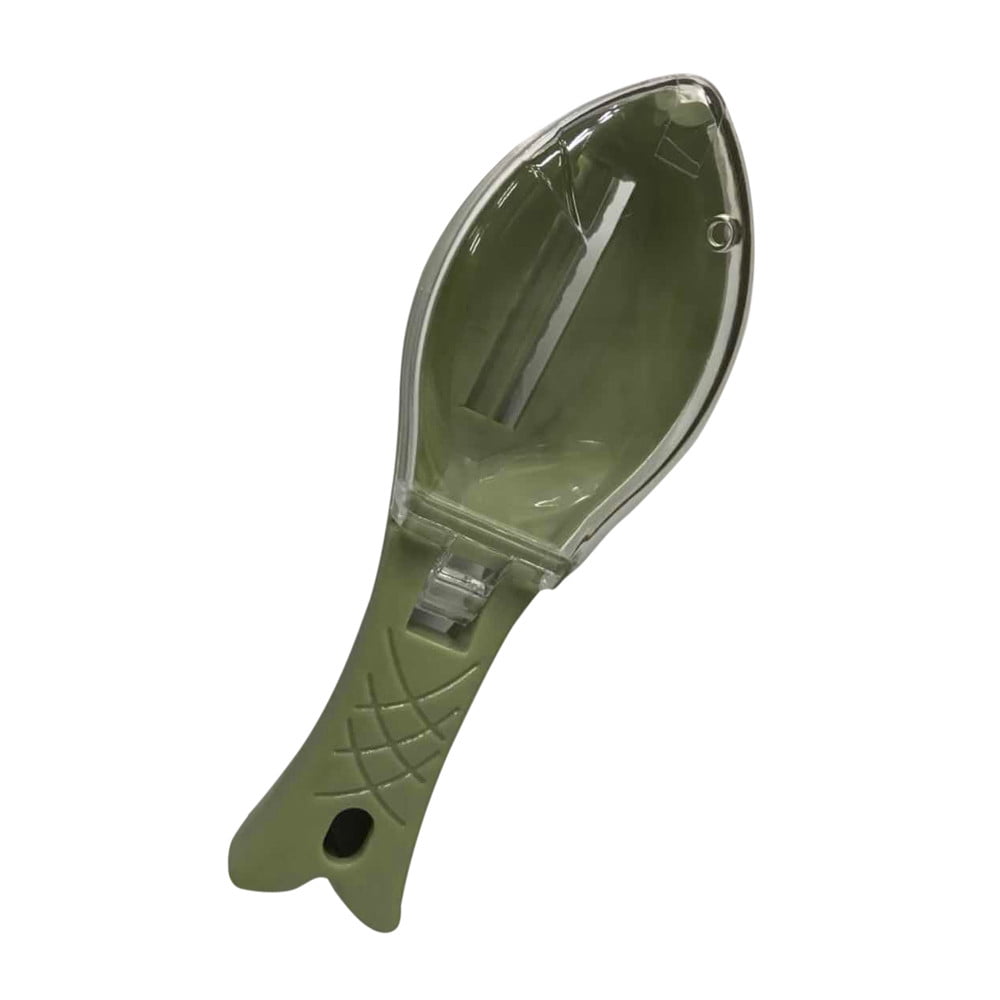 Peeler ! New Practical Fish Scale Remover Scaler Scraper Cleaner Kitchen Tool Peeler , Kitchen Peeler Promotion Include A Fish Scaler Green