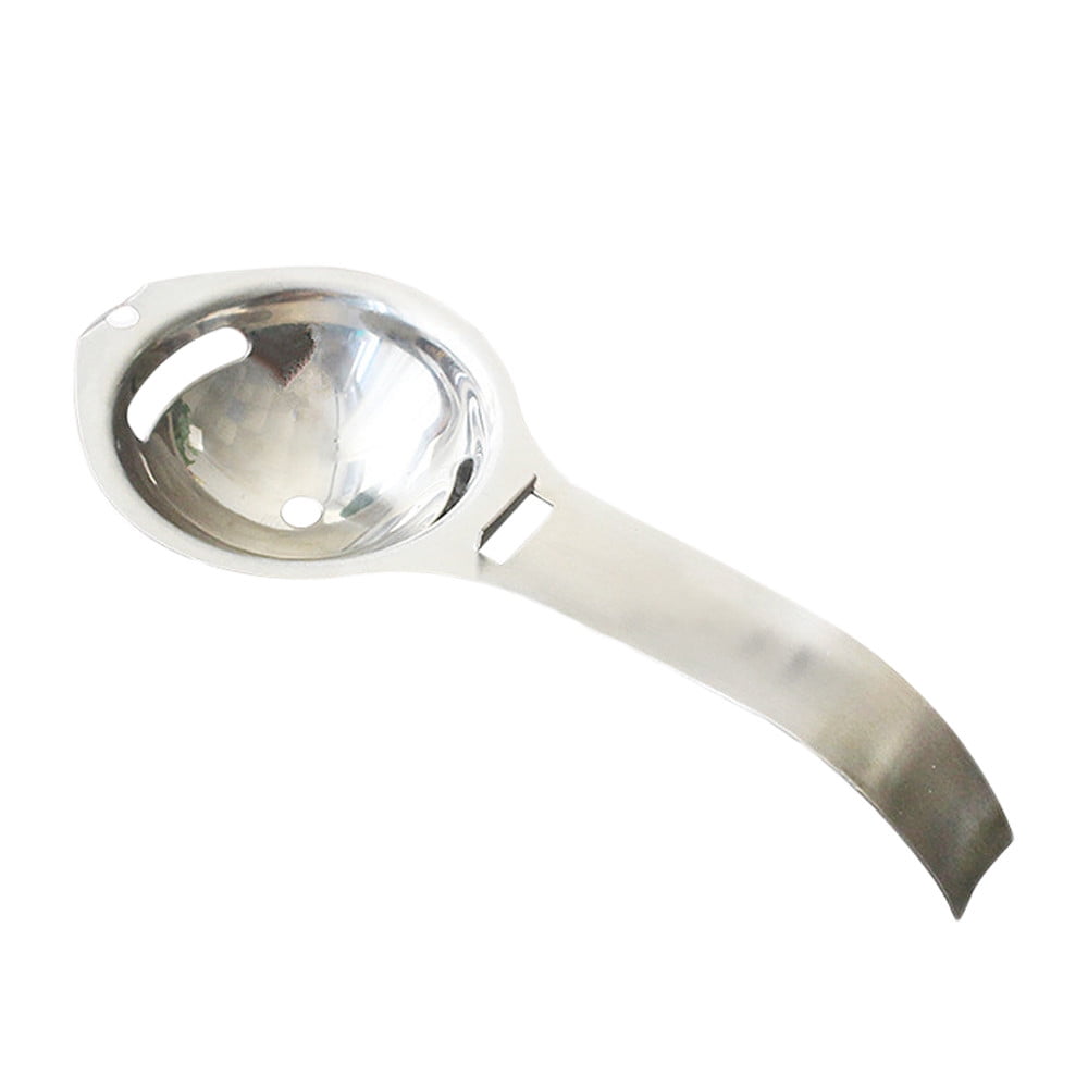 Bakeware ! Kitchen Silver Egg Yolk Steel Tool Separator White Stainless Gadget Cooking Kitchen,Dining & Bar, Kitchen Fork Promotion Include 1X Egg White Separator Silver