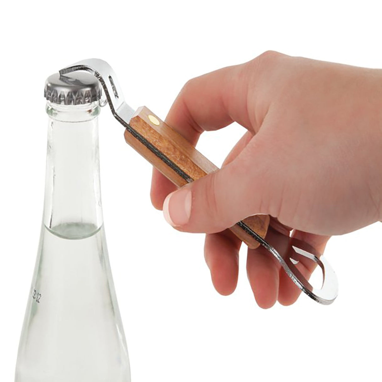 Bottle and Can Openers ! Beer Opener with Wooden Handle Can Openers are Used for Kitchen Miscellaneous Items, Bottle Opener Promotion Include 1Pc Small Household Can Opener Brown