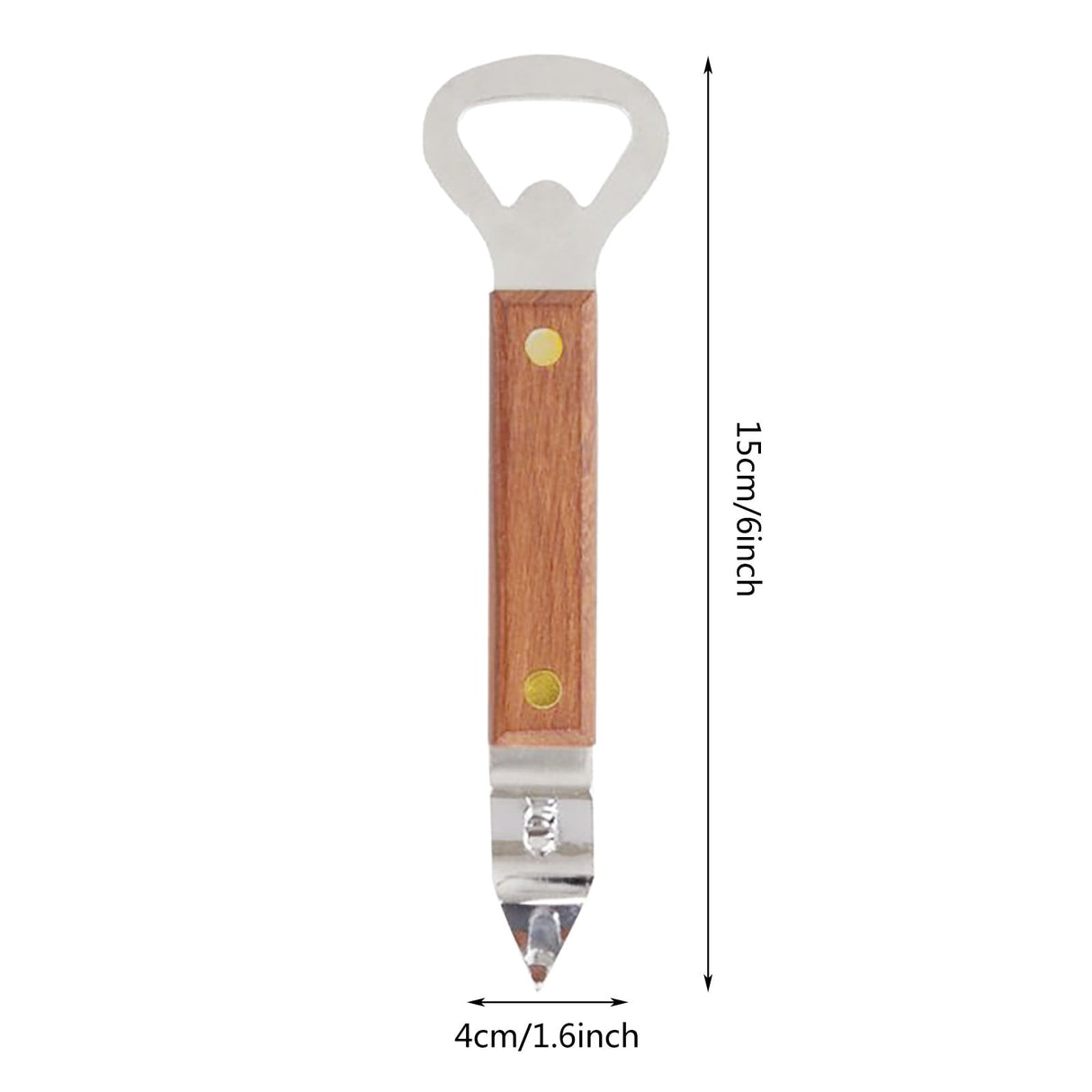 Bottle and Can Openers ! Beer Opener with Wooden Handle Can Openers are Used for Kitchen Miscellaneous Items, Bottle Opener Promotion Include 1Pc Small Household Can Opener Brown
