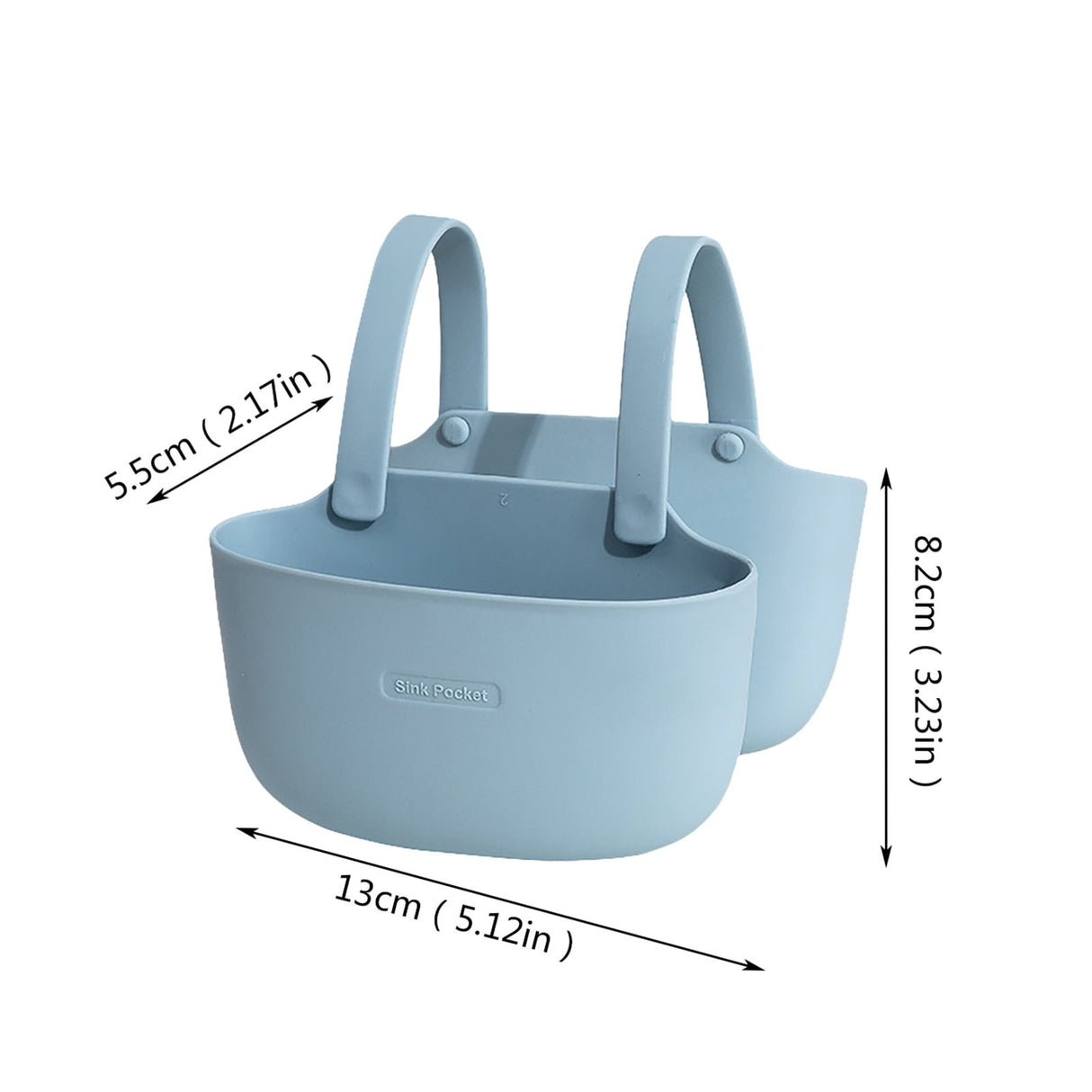 Drain Rack ! Double Layer Kitchen Sink Storage Hanging Bag Home Multis Function Faucet Debris Storage, Kitchen Drain Rack Promotion Include 1Pc Drain Basket C
