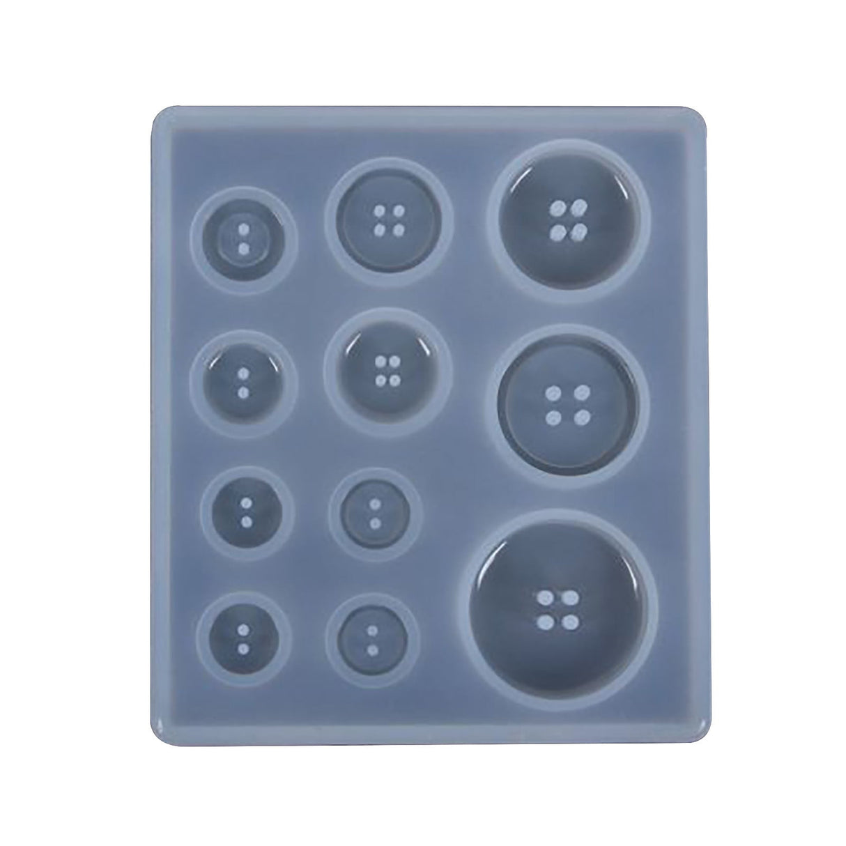 Diy Silicone Mould ! Diy Silicone Mold Resin Button, Diy Resin Silicone Button Resin Pendant Handmade Button with Hole Diy Home Diy, include 1X Silicone Mold White