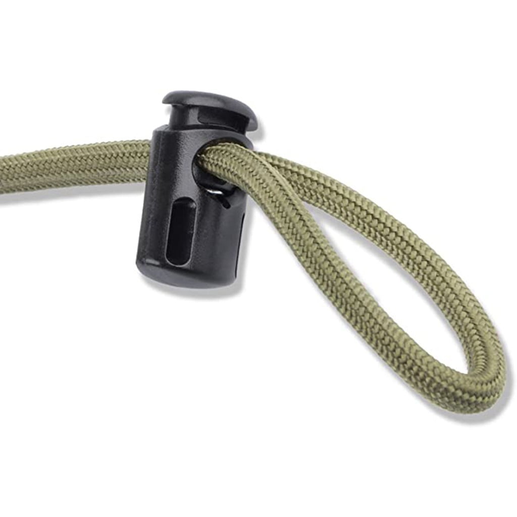 Back to School Supplies,Classroom Supplies50Pcs Spring Buckle No.8002, Stopper Shape Sliding Lanyard Luggage Cord Clip Rope Round Locks End 50Pcs Artscrafts and Sewing Black