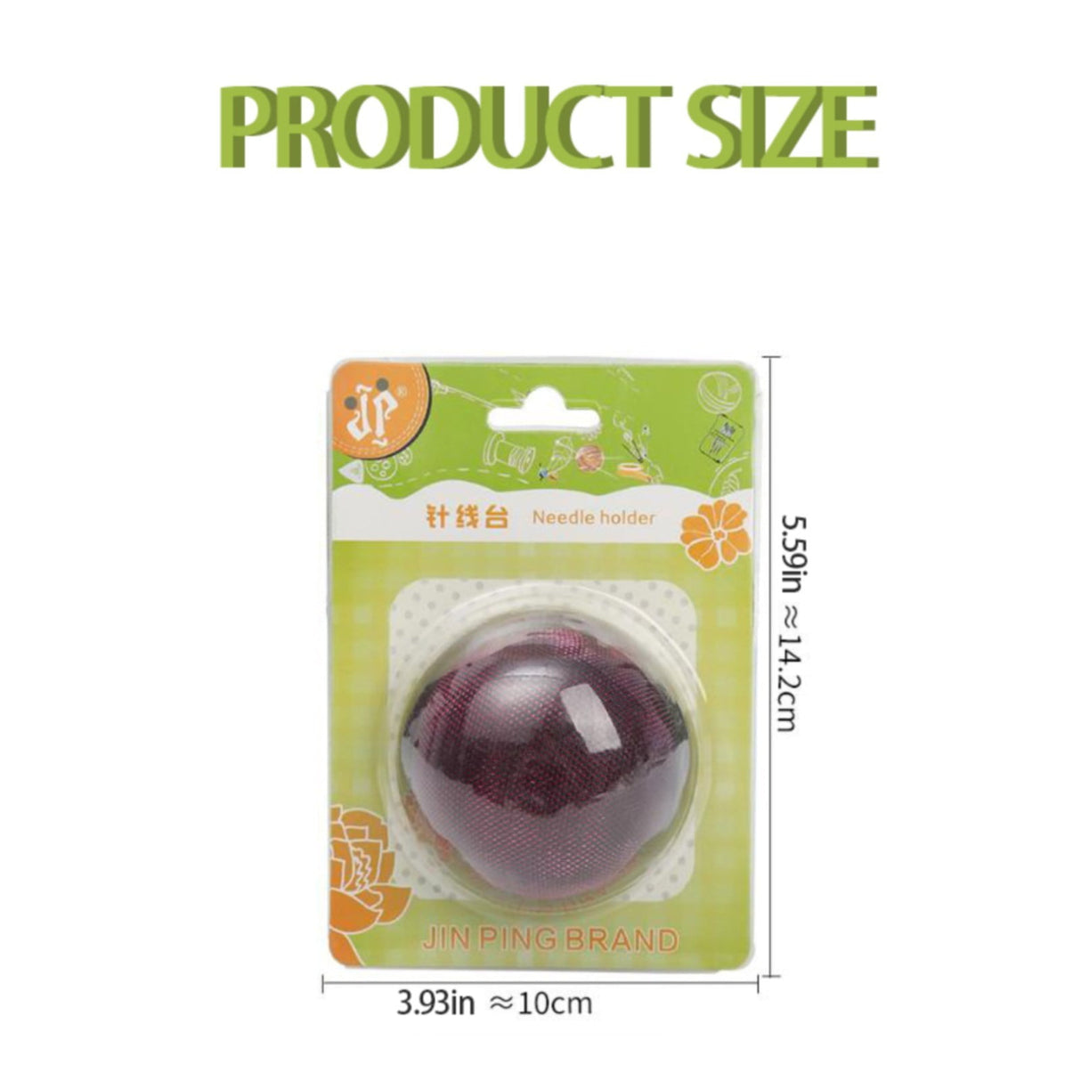 Smooth Round Pin Cushion! Eewia Needle and Thread Kit Clearance, Glossy Pin Cushion Wooden Base Needle Pincushion Round Pin Cushion for Sewing Needle Holder Or Diy Crafts, include 1*Pin Cushion Red