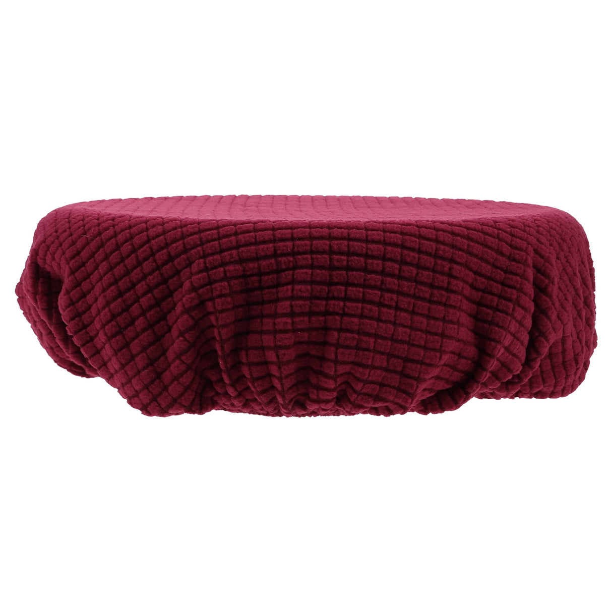 Bar Stool Covers Stretchy Round Chair Covers Slipcover Washable Stool Cushion Elastic Bar Chair Covers Grey 27.5X17.5X6CM Dark Red