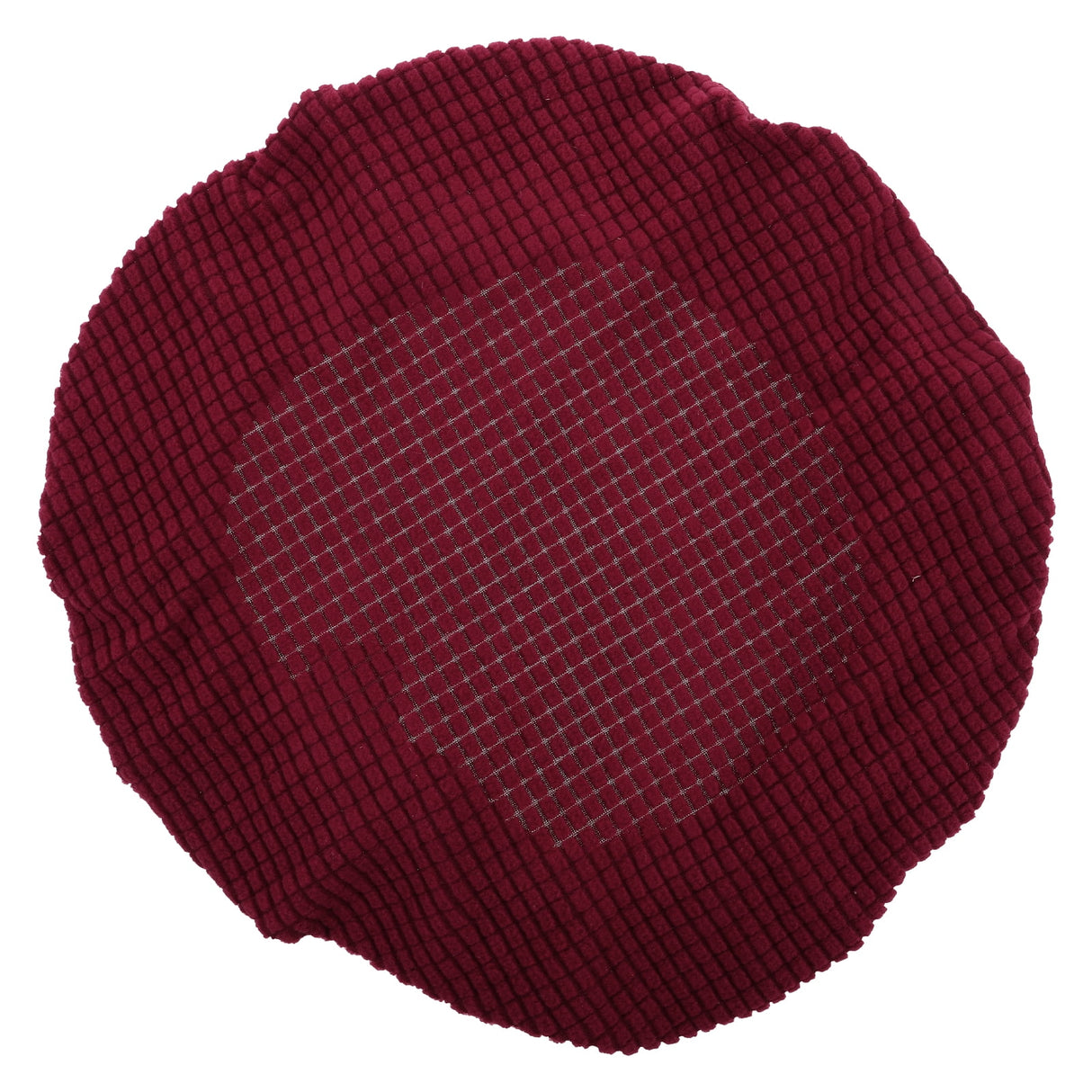 Bar Stool Covers Stretchy Round Chair Covers Slipcover Washable Stool Cushion Elastic Bar Chair Covers Grey 27.5X17.5X6CM Dark Red