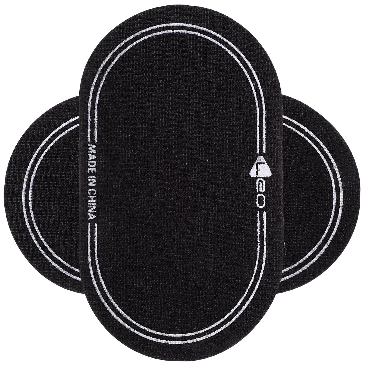 2Pcs Bass Drum Patch Double Drum Pedal Patches Drum Pads Sticker for Drum Percussion Accessories 9.20X4.20X3.90CM Black