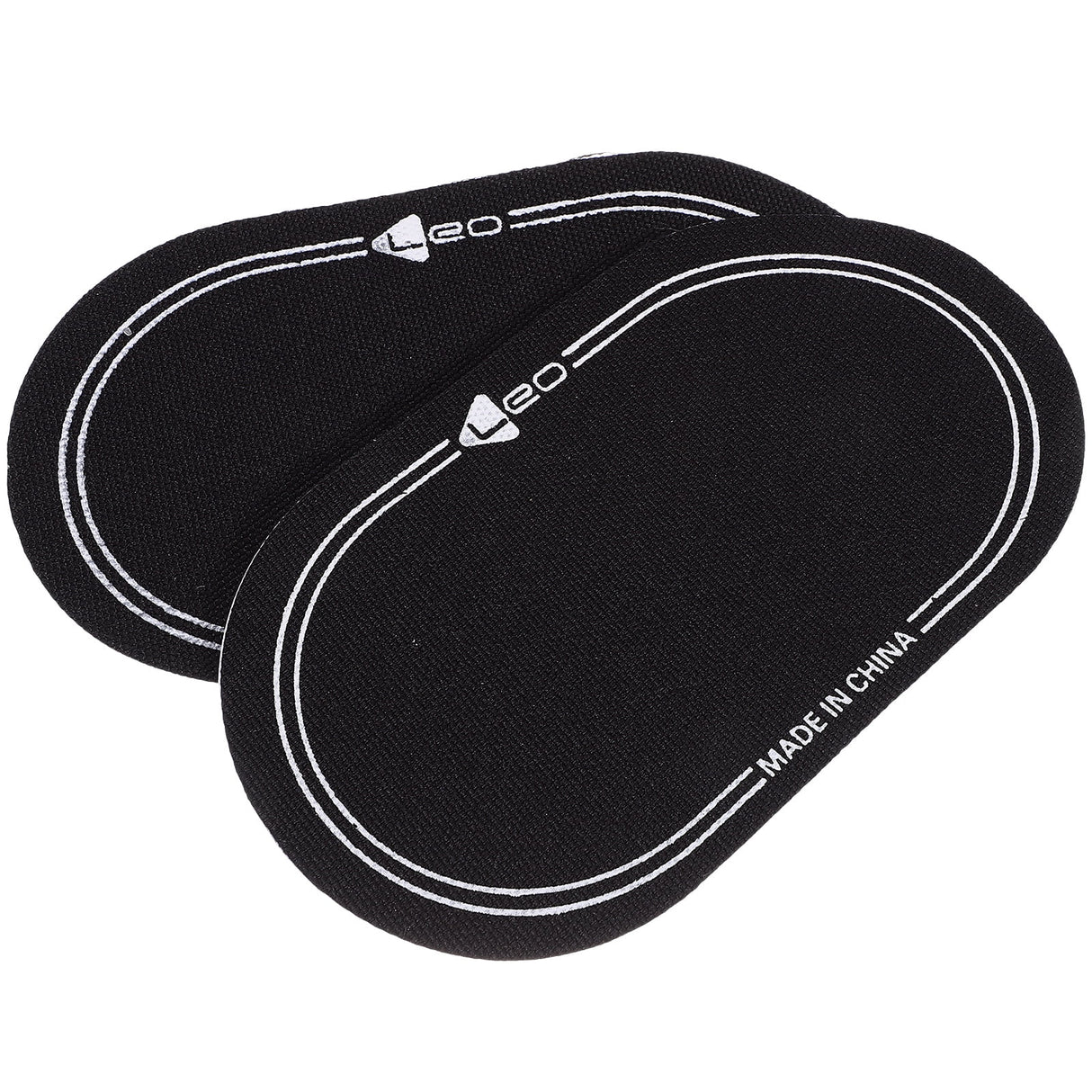 2Pcs Bass Drum Patch Double Drum Pedal Patches Drum Pads Sticker for Drum Percussion Accessories 9.20X4.20X3.90CM Black