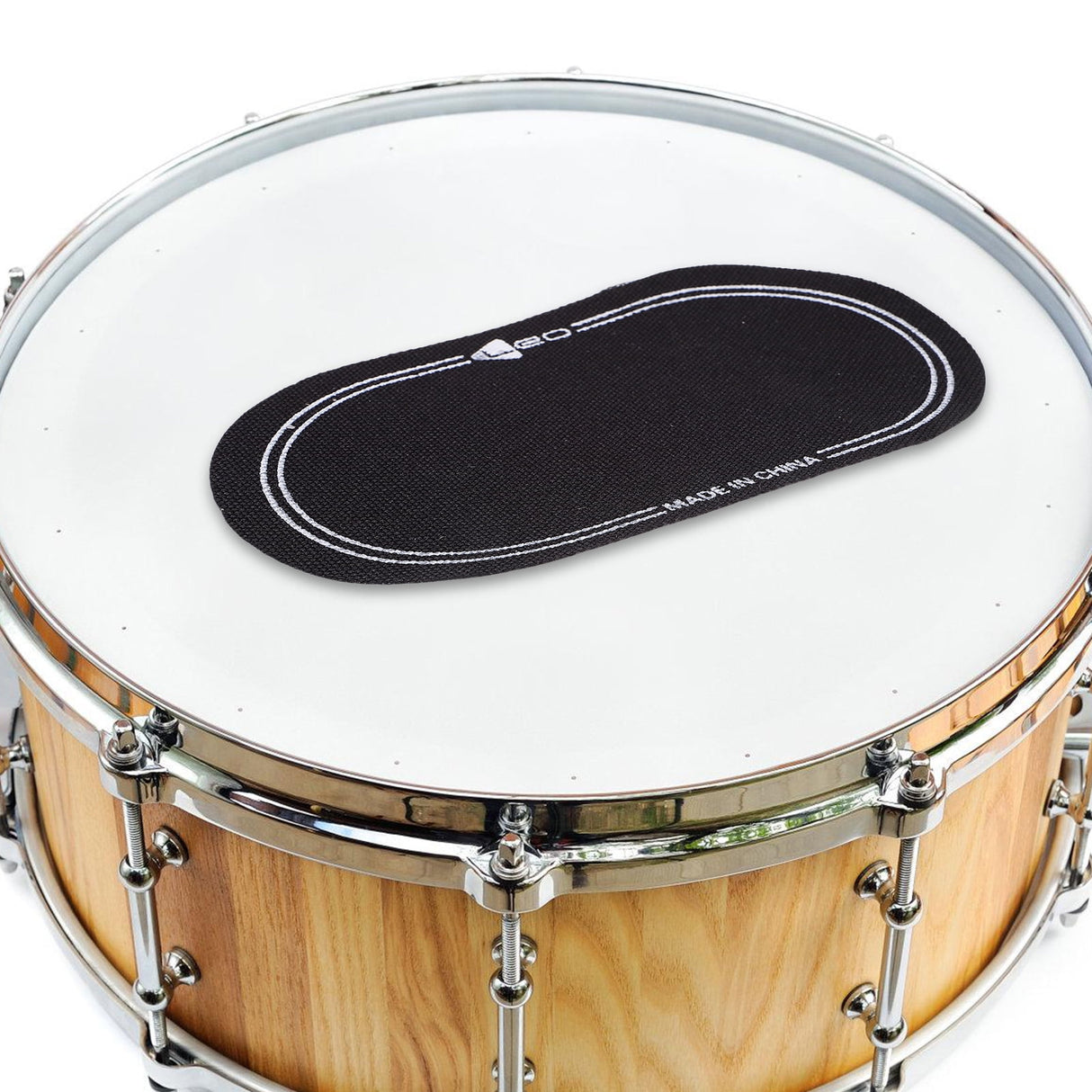 2Pcs Bass Drum Patch Double Drum Pedal Patches Drum Pads Sticker for Drum Percussion Accessories 9.20X4.20X3.90CM Black