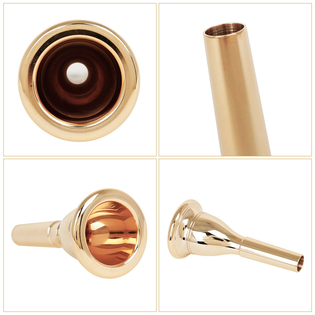 Tuba Brass Tuba Great Gift for Tuba Replacement Tuba Parts 13. 3mm Musical Instrument Tuba Accessory 17.60X15.30X5.00CM Golden
