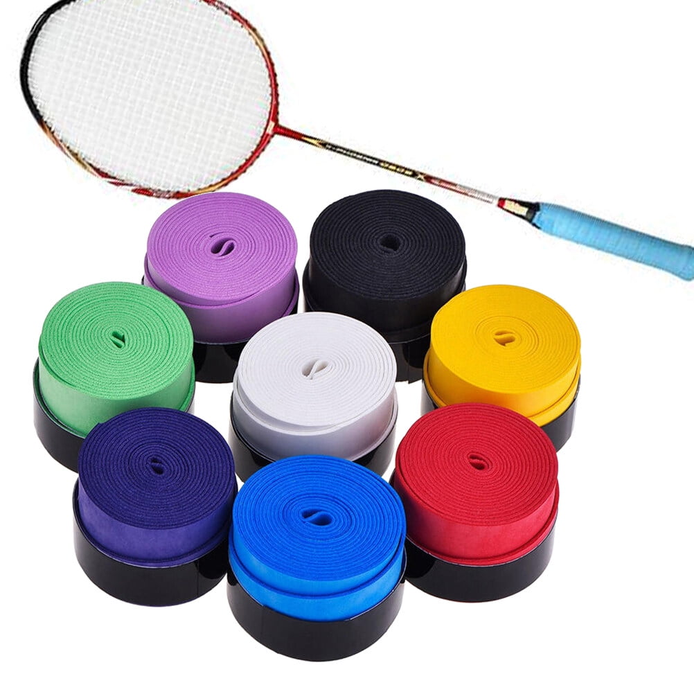 Tennis Racket Grip Tape Sticky Fabric 10Pack 1In 10pcs Assorted Color