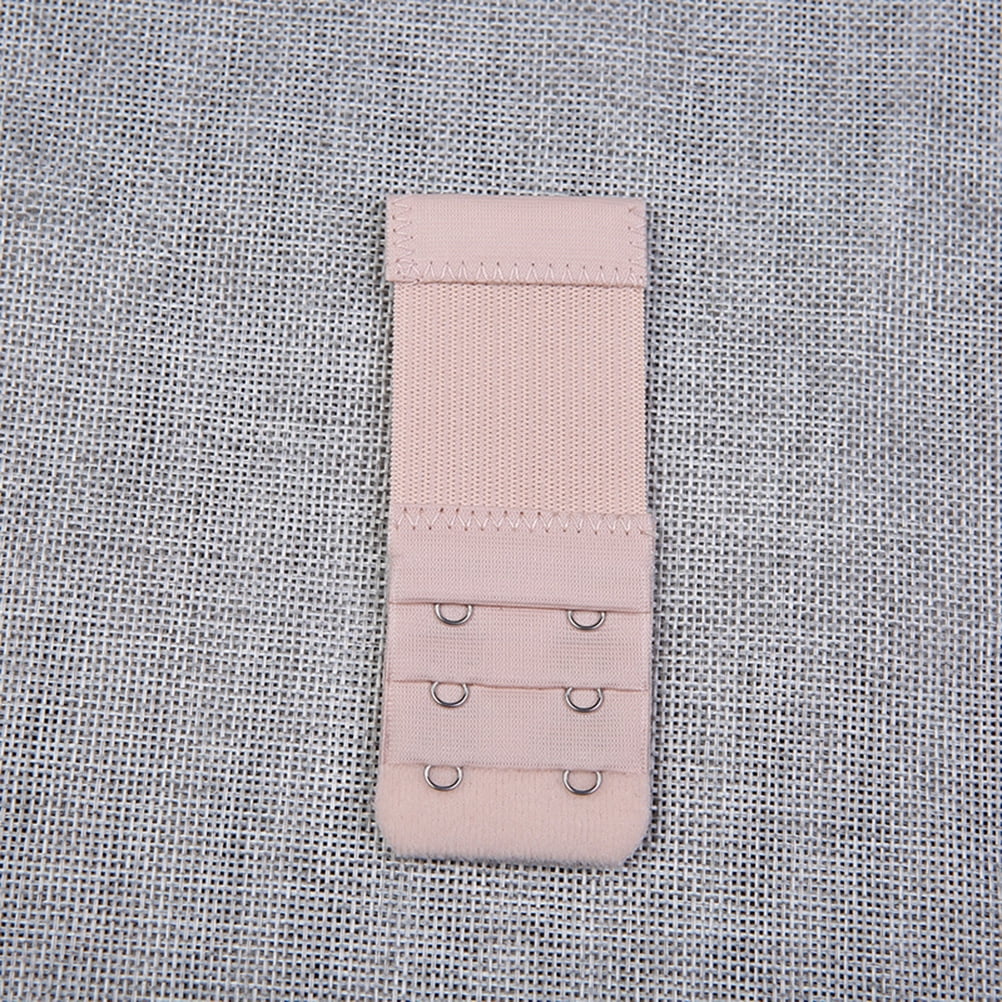 Bra Extension Buckle Polyester 6Pcs 3In Size 3 Beige