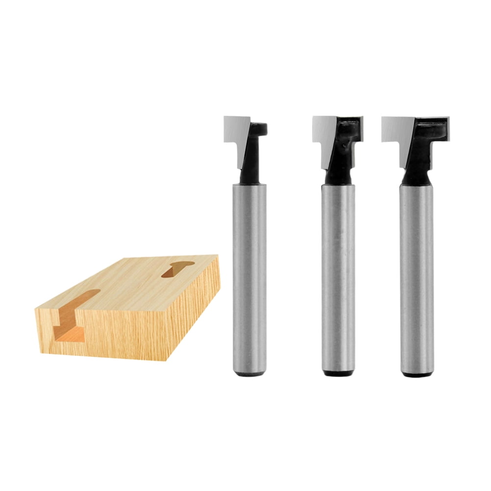 Router Bits Set Router Bit Silver 3Set Woodworking Tool Size 4 Silver