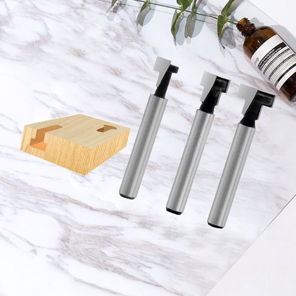 Router Bits Set Router Bit Silver 3Set Woodworking Tool Size 4 Silver