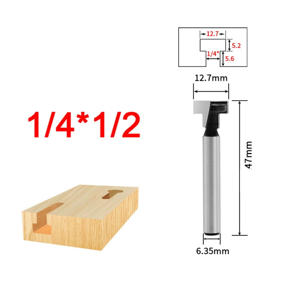 Router Bits Set Router Bit Silver 3Set Woodworking Tool Size 4 Silver