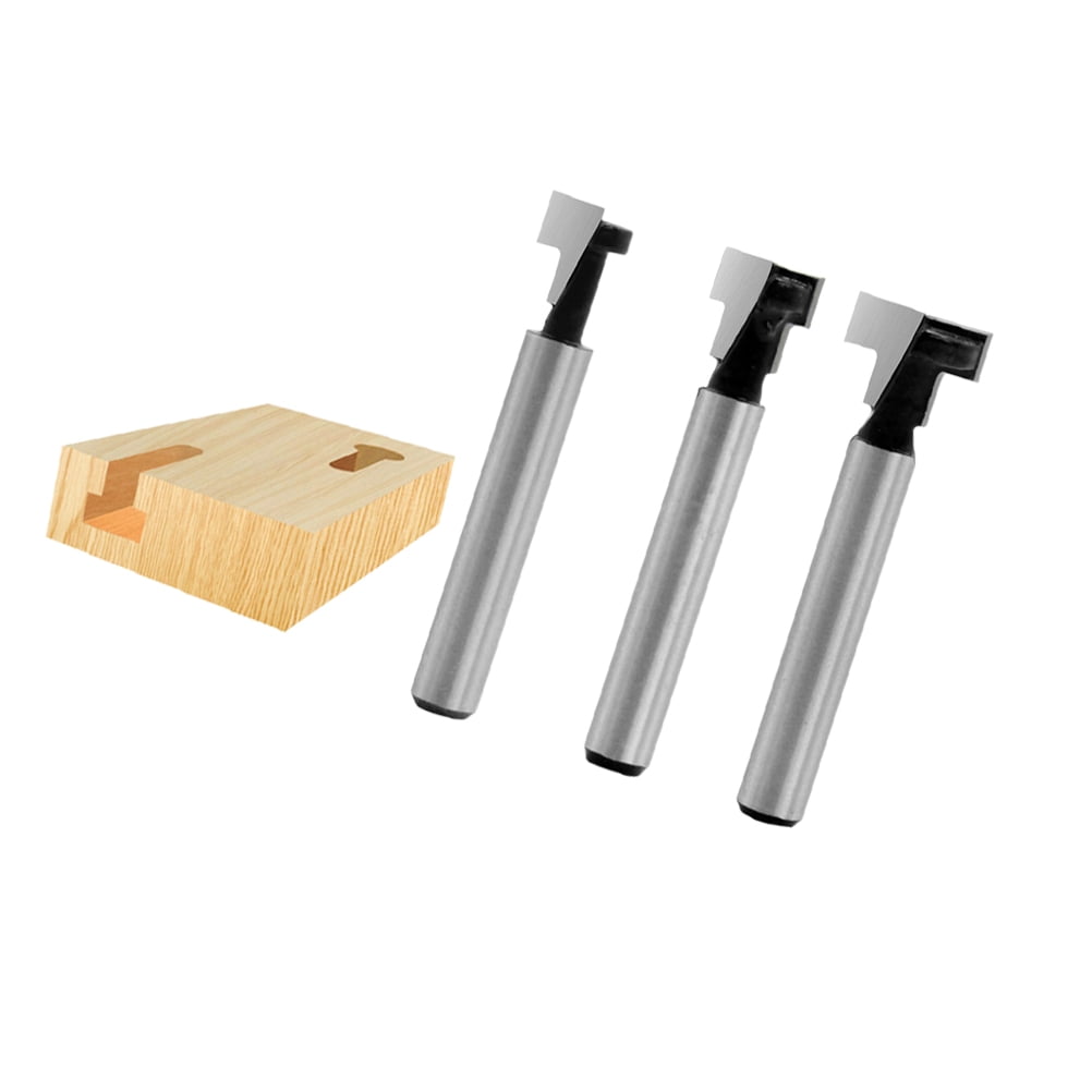 Router Bits Set Router Bit Silver 3Set Woodworking Tool Size 4 Silver