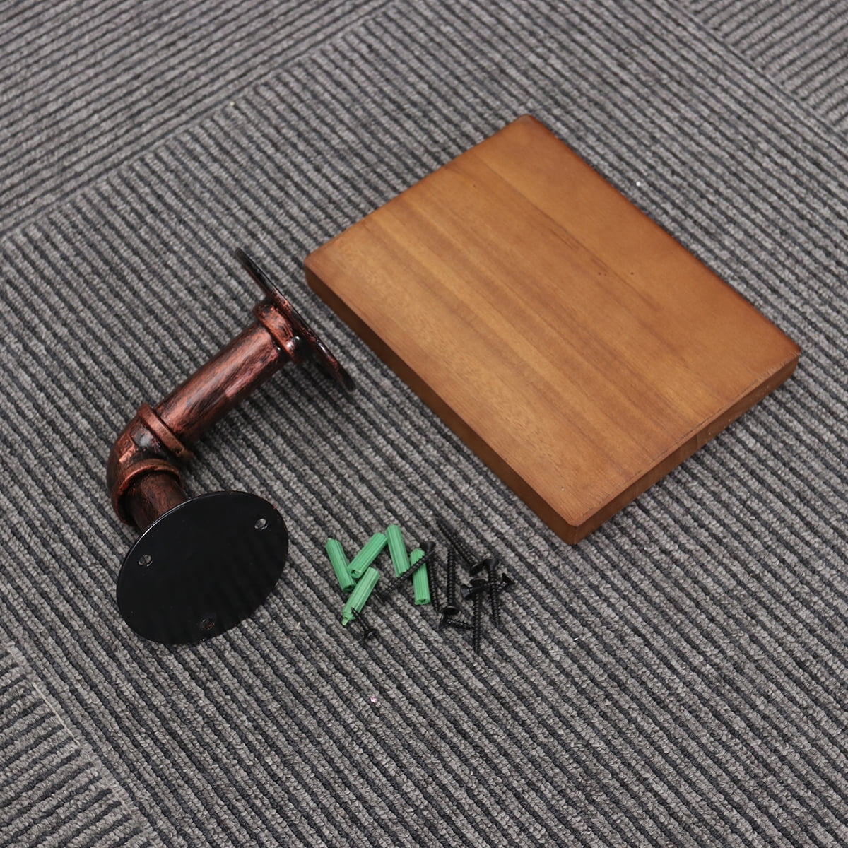 Hanging Shelf Wooden Material For Study 1Pcs 7.9X5.9X0.8In 20.00X15.00X2.00CM Brown