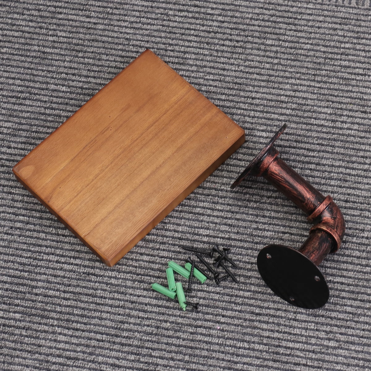 Hanging Shelf Wooden Material For Study 1Pcs 7.9X5.9X0.8In 20.00X15.00X2.00CM Brown