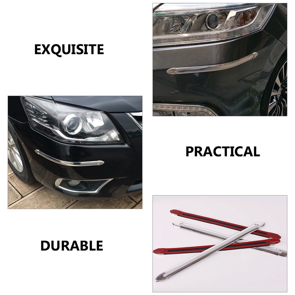 4pcs Bumper Protector Automobile Bumper Anti-collision Strip Car Bumper Tape 40.5X2.3X2.3CM transparent