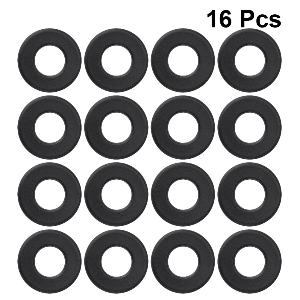 Foosball Tables Equipment 16Pcs 0.66In Black PVC Foosball Table Parts