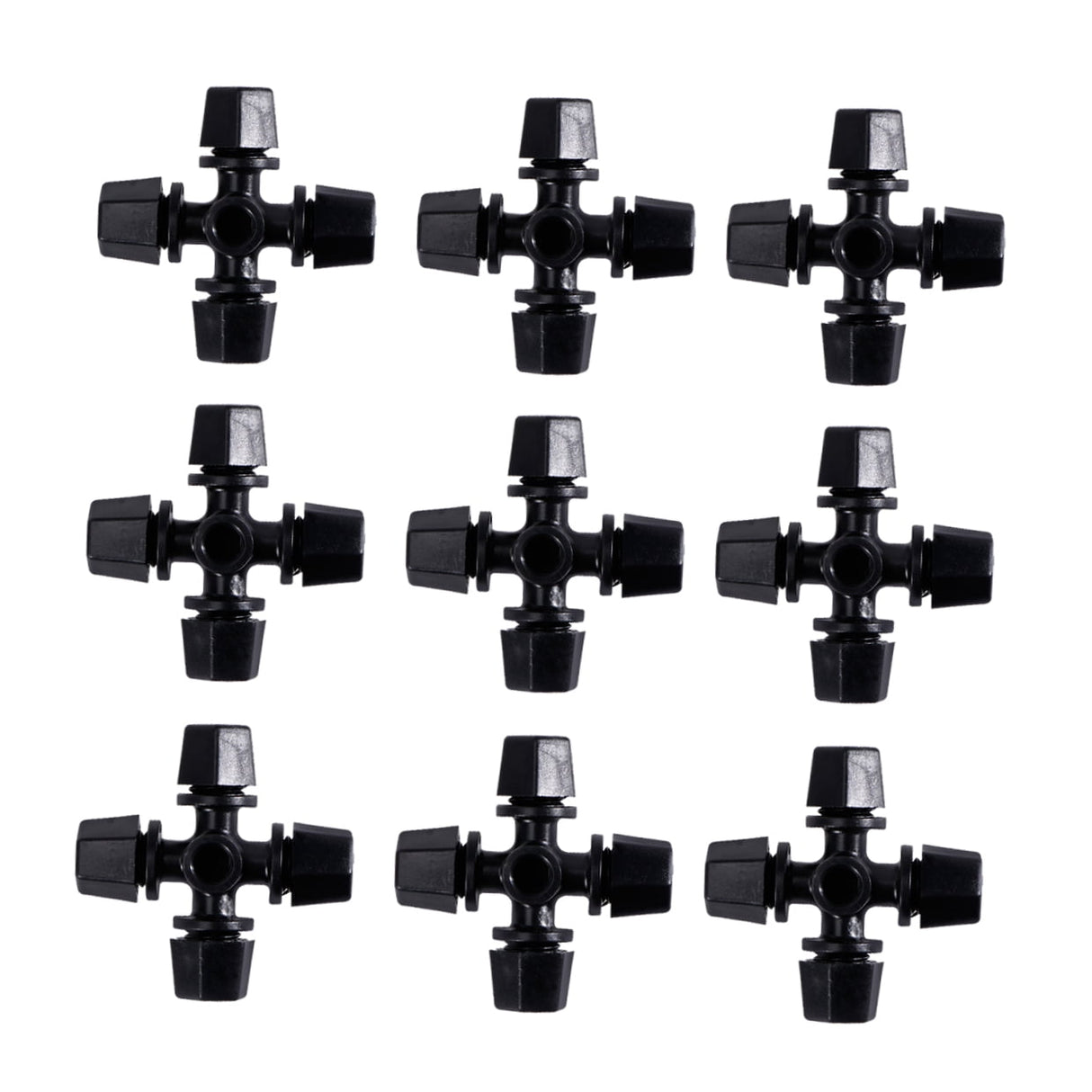 Worgeous Drip Irrigation Nozzle for Garden Use Black Plastic 20 Pieces Miniature Sprinklers
